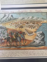 Μάχη της Λαγκάδας και Κομπότι, εικονογραφία Παναγιώτη Ζωγράφου